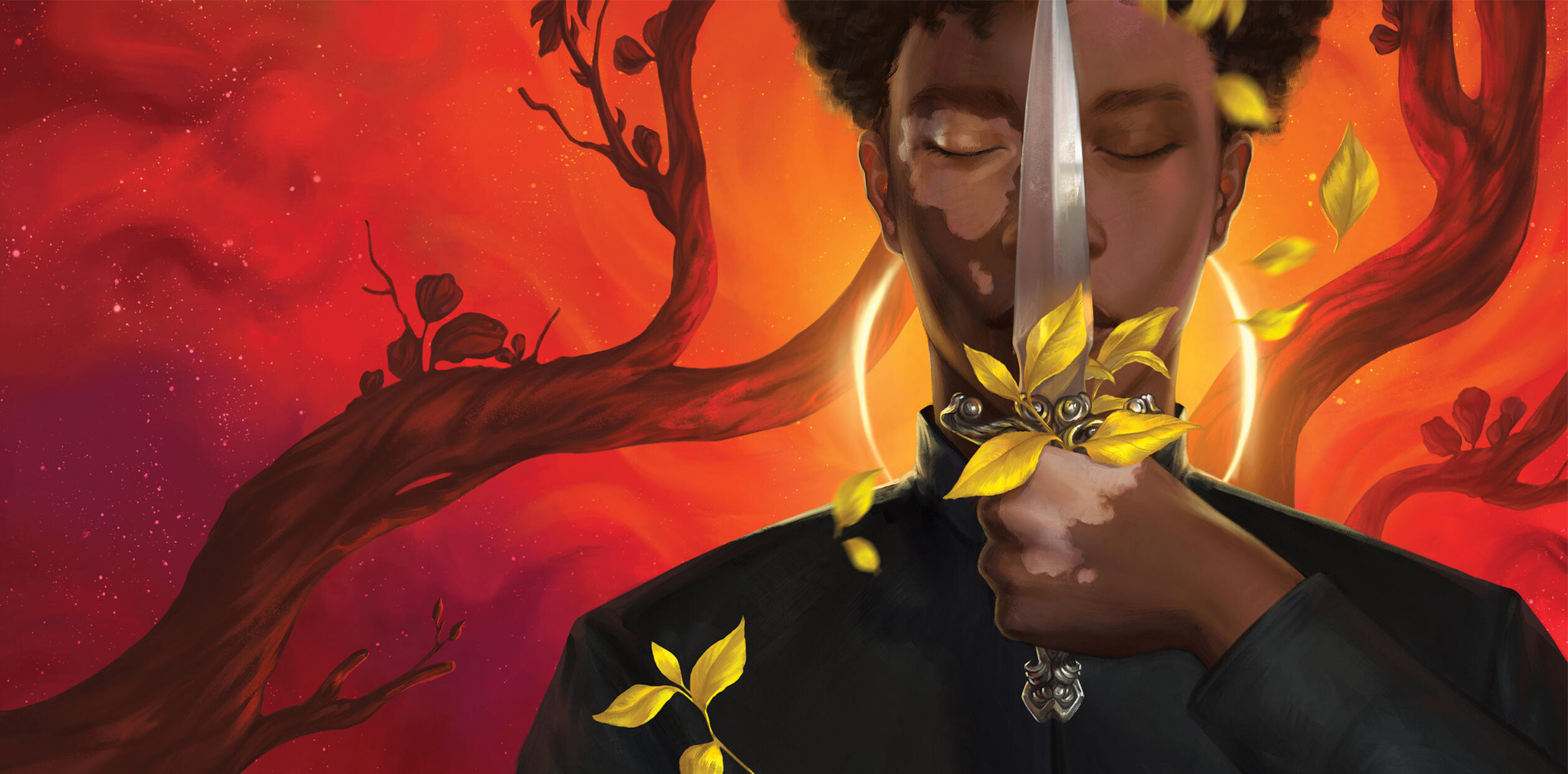 Dust jacket for Satisfiction edition of May a Divine Awaken by Michael Tinsley